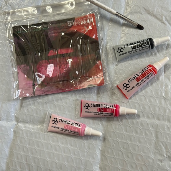 OCC Obsessive Compulsive Cosmetics Stained Lip Gloss Tubes After Dark + Brush - Picture 12 of 16